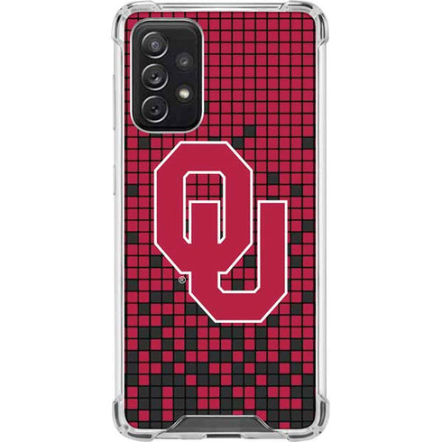 University of Oklahoma Sooners Red Digi Galaxy A72 5G Clear Case
